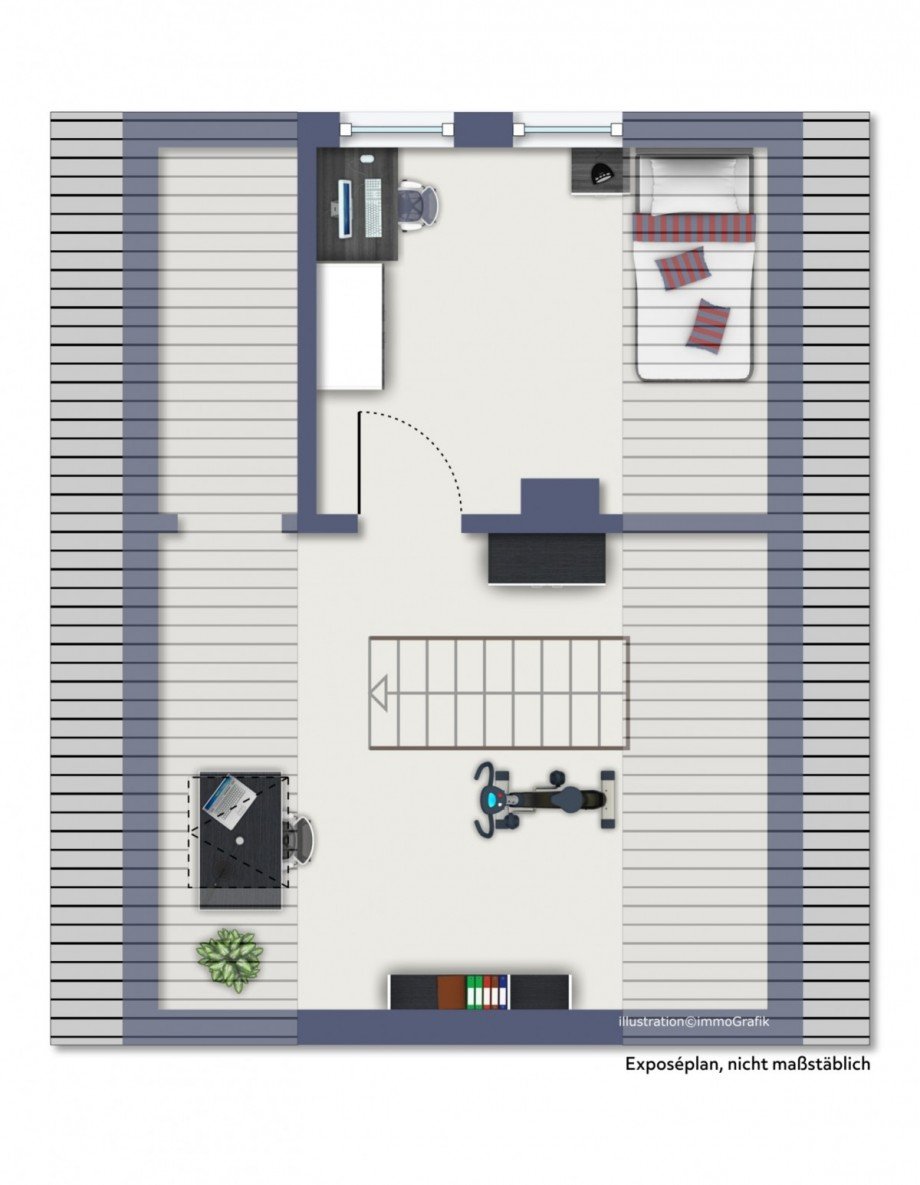 Grundriss Obergeschoss Einfamilienhaus Alzey / Weinheim