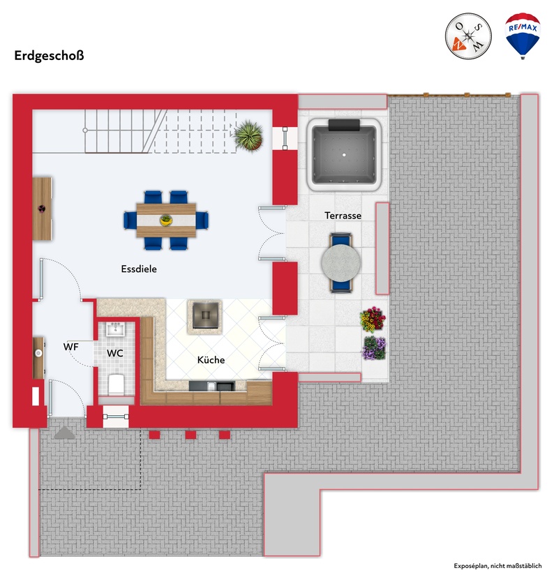 Grundriss EG Stadthaus M�nchen