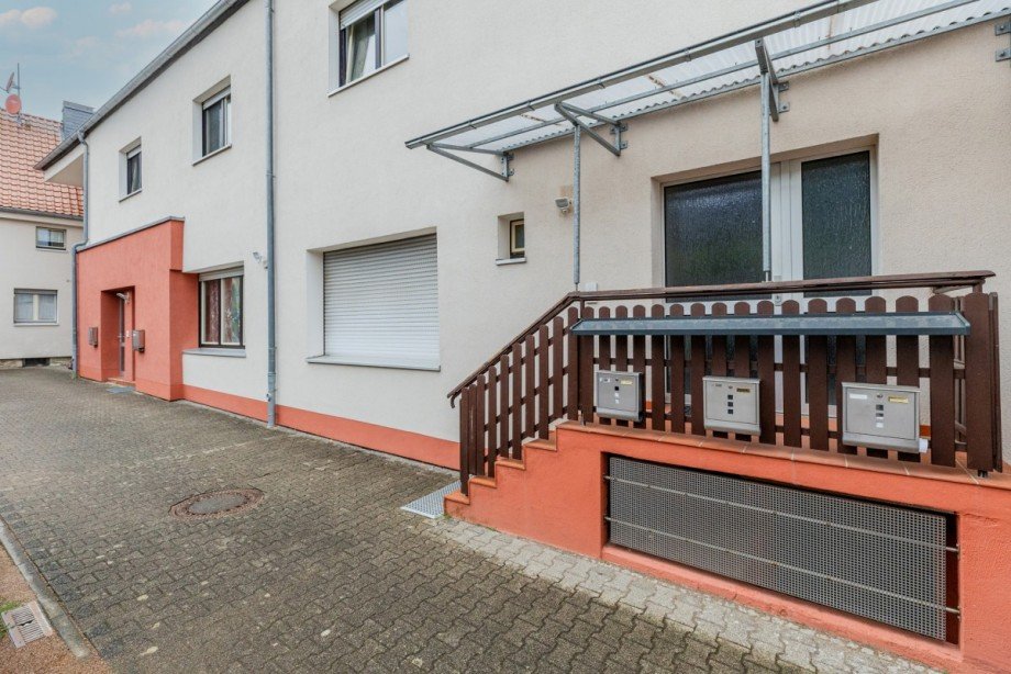Seitenansicht r�ckw�rtig Hofgeb�ude Mehrfamilienhaus Dieburg