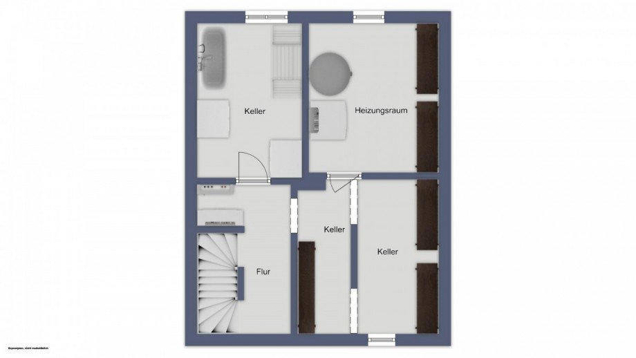 Kellergeschoss Zweifamilienhaus Bischofsheim