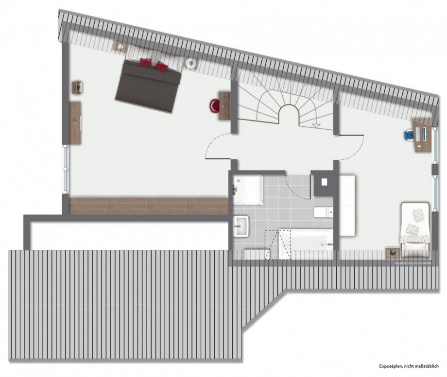 Dachgeschoss Mehrfamilienhaus Bischofsheim