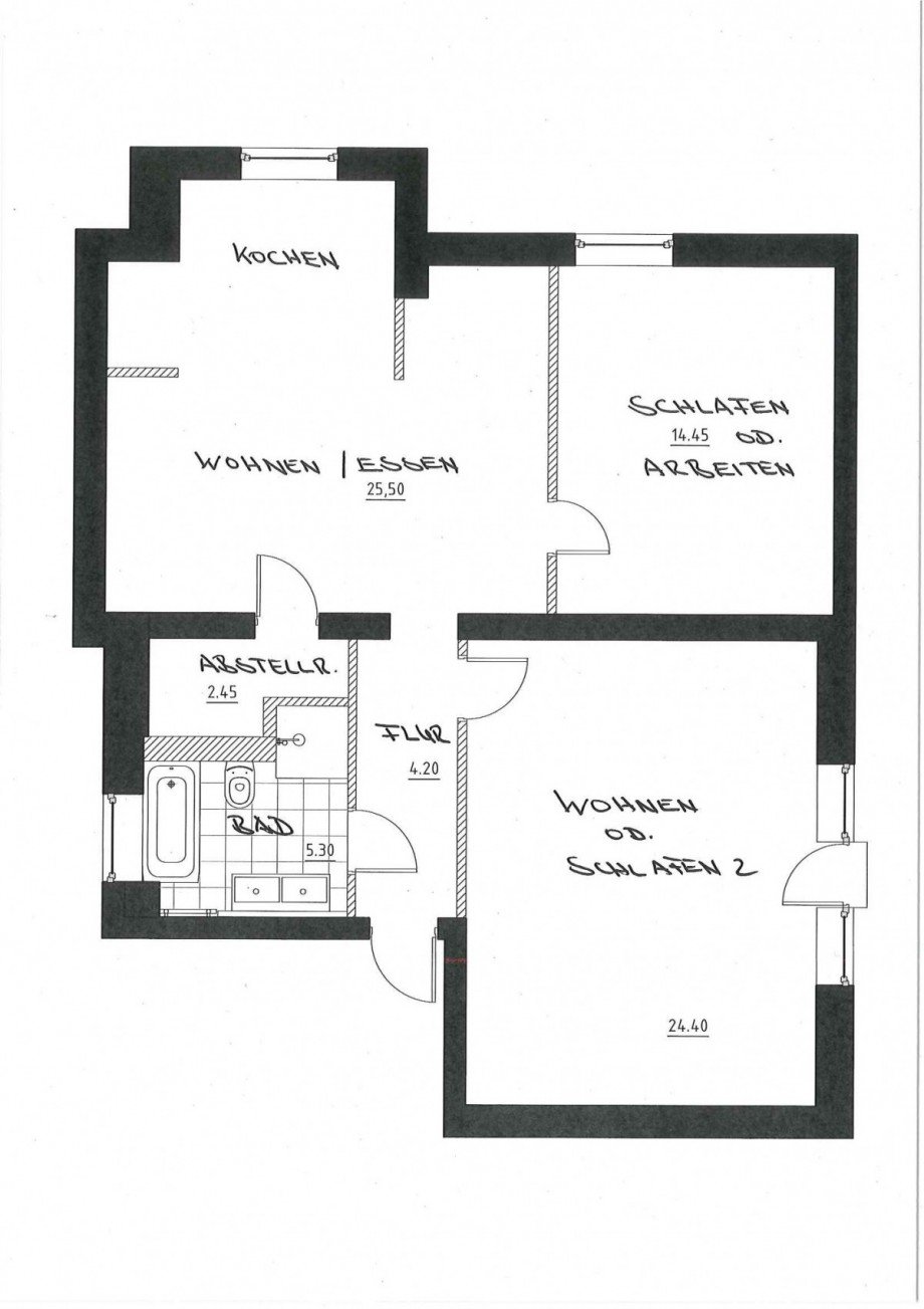 Grundriss Etagenwohnung Wiesbaden