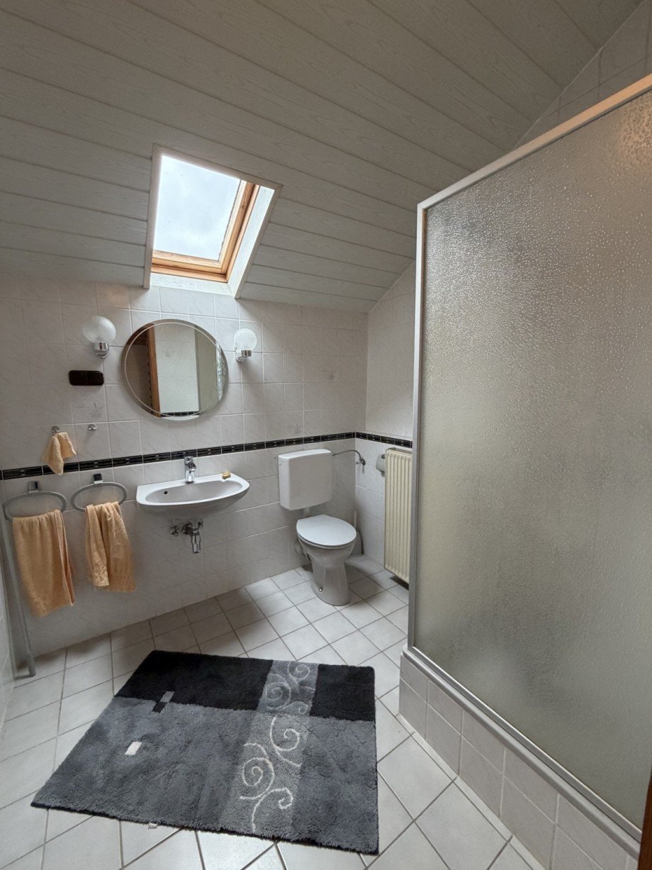 Duschbad im Dachgeschoss Einfamilienhaus Duchroth