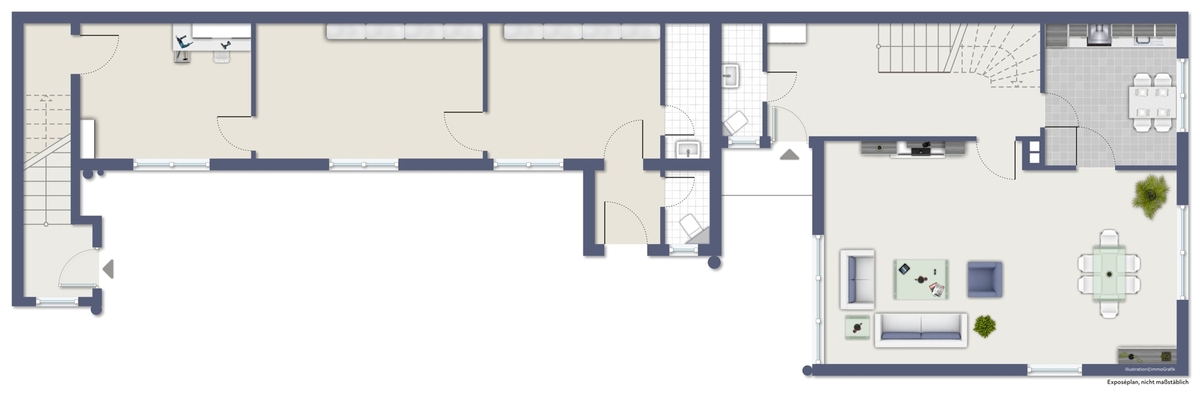 Grundriss EG Einfamilienhaus Mainz