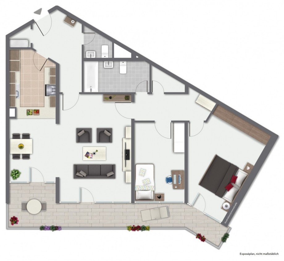 Grundriss Etagenwohnung Bischofsheim