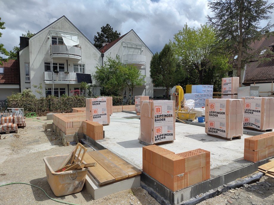Baufortschritt 16.5 (3) Doppelhaush�lfte M�nchen