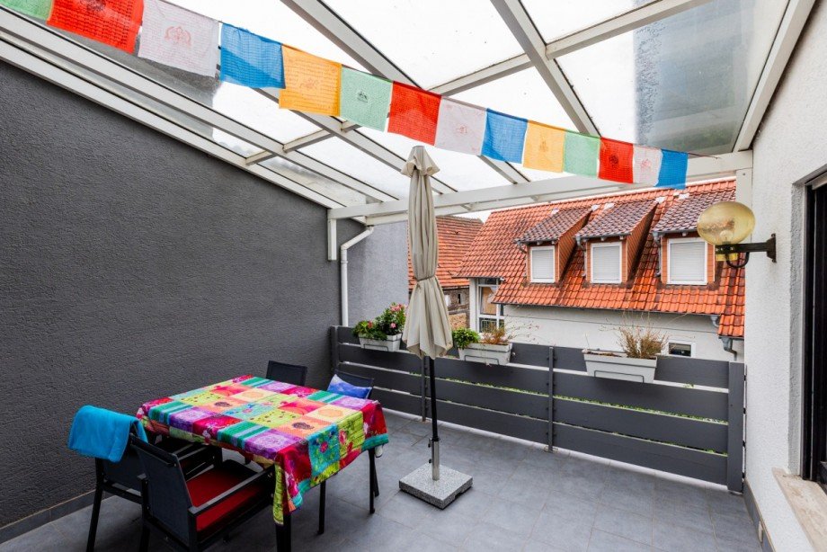 Balkon Whg. DG_Ansicht 1 Mehrfamilienhaus Bischofsheim
