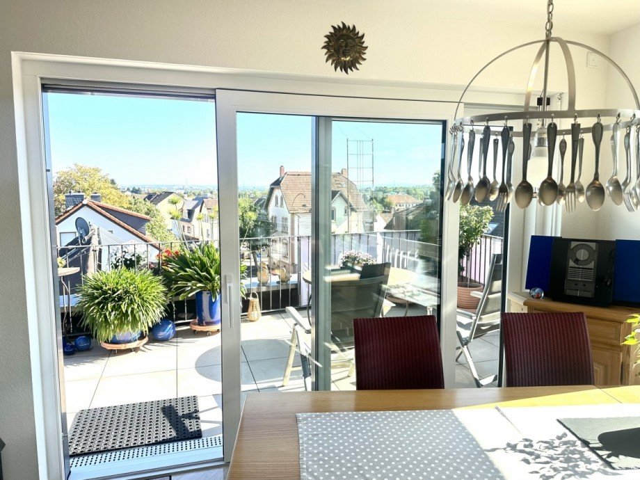 Wohnbereich zugang Terrasse Penthousewohnung Hofheim