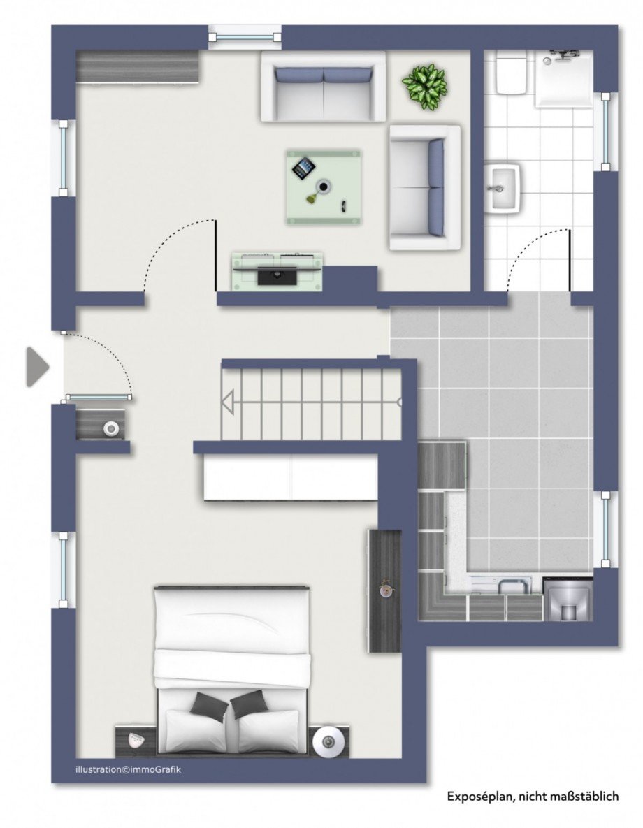 Grundriss Erdgeschoss Einfamilienhaus Alzey / Weinheim