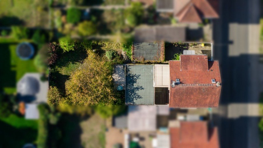 Draufsicht Zweifamilienhaus Bischofsheim