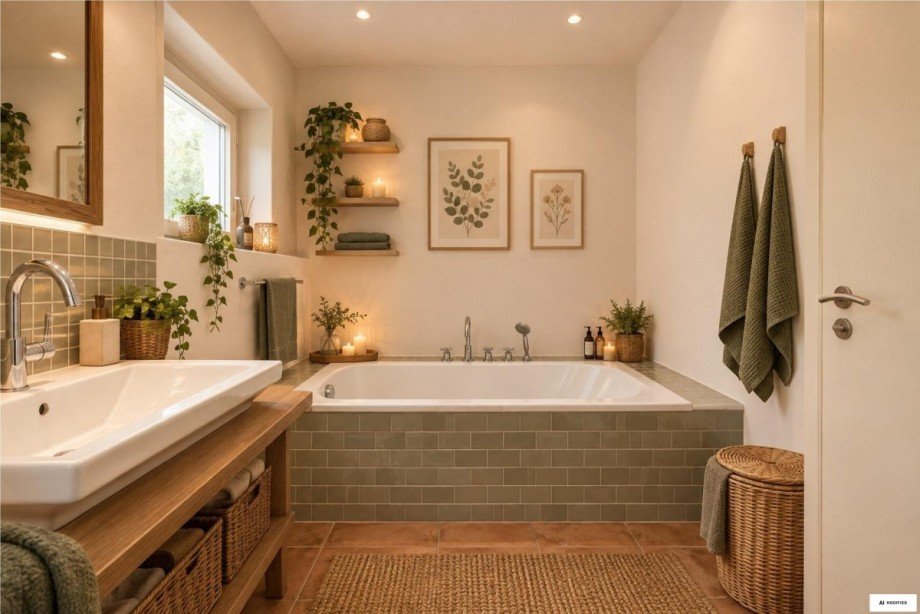 Badezimmer Doppelhaush�lfte Solln