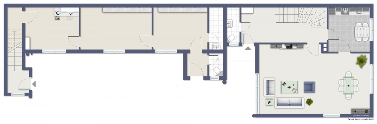 Grundriss EG Einfamilienhaus Mainz