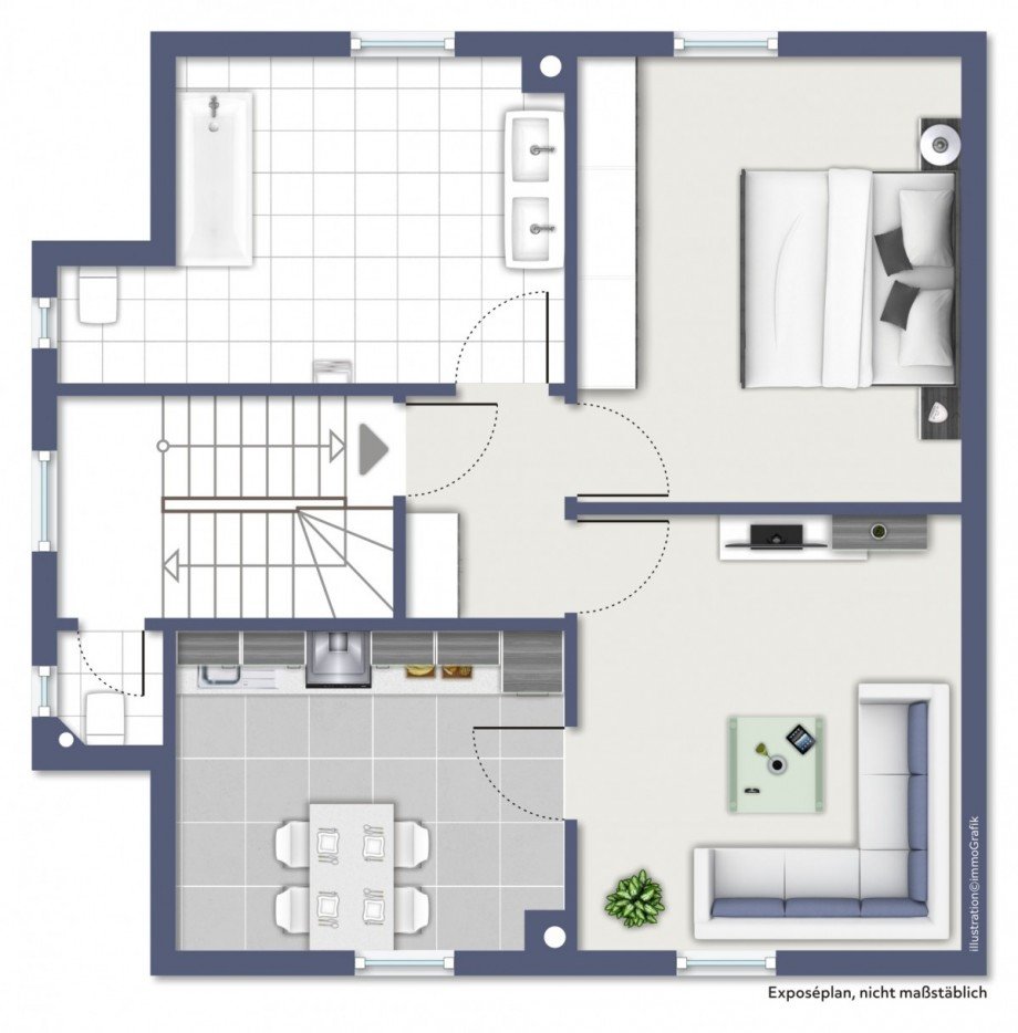 Grundriss Etagenwohnung Bischofsheim