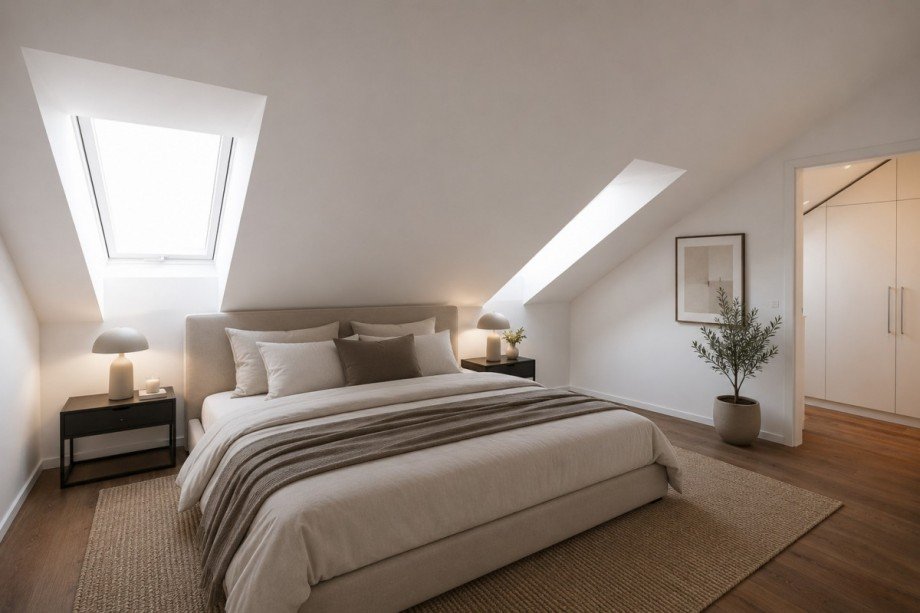 Schlafzimmer Maisonettewohnung M�nchen