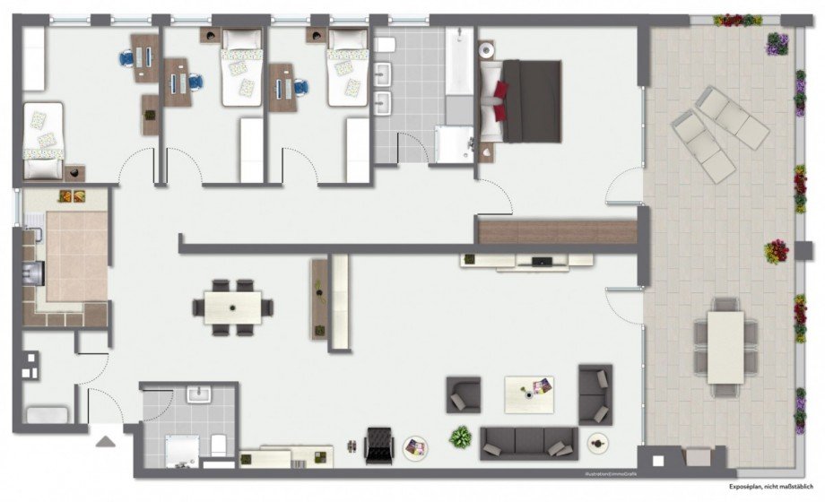 Grundriss Etagenwohnung Bischofsheim