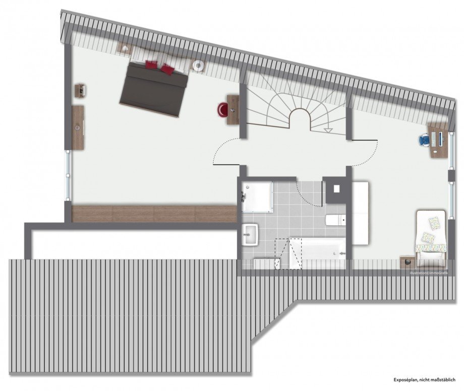 Dachgeschoss Zweifamilienhaus Bischofsheim