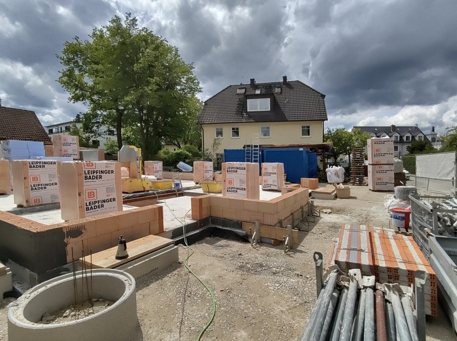 Baufortschritt 16.5 (4) Doppelhaush�lfte M�nchen