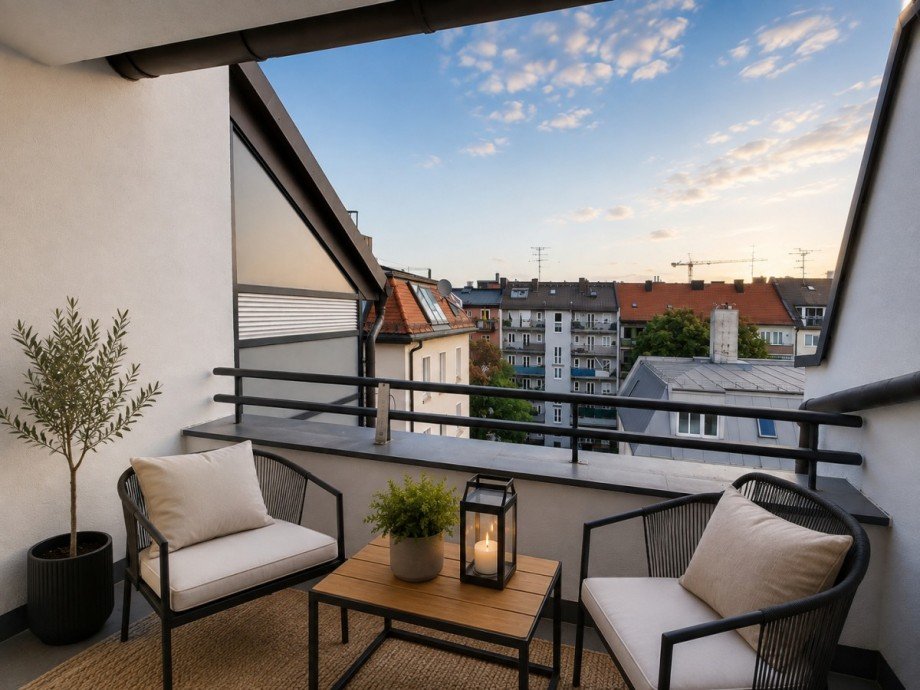 Loggia Nordost Maisonettewohnung M�nchen
